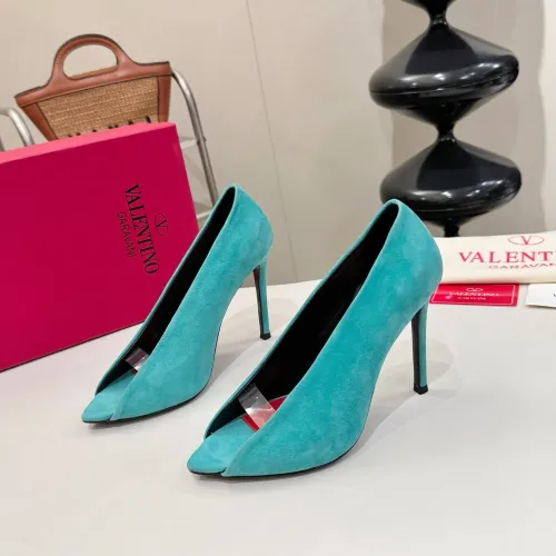 Replica Valentino High-Heeled Shoes For Women #1453782 $112.00 USD for Wholesale