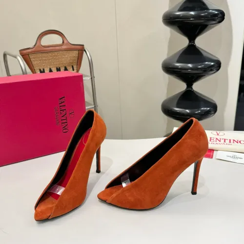 Cheap Valentino High-Heeled Shoes For Women #1453783, $$112.00 USD On Valentino High-Heeled Shoes