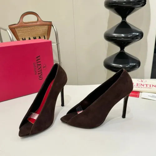 Cheap Valentino High-Heeled Shoes For Women #1453785, $$112.00 USD On Valentino High-Heeled Shoes