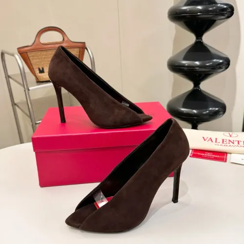 Replica Valentino High-Heeled Shoes For Women #1453785 $112.00 USD for Wholesale
