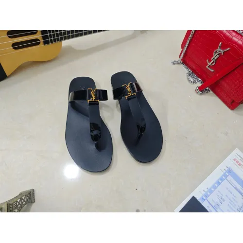 Replica Yves Saint Laurent YSL Slippers For Women #1453805 $98.00 USD for Wholesale