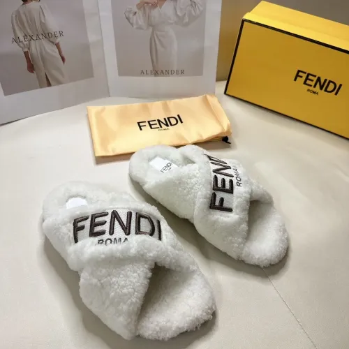 Replica Fendi Slippers For Women #1453860 $85.00 USD for Wholesale