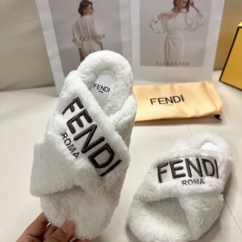 Replica Fendi Slippers For Women #1453860 $85.00 USD for Wholesale