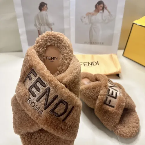 Replica Fendi Slippers For Women #1453861 $85.00 USD for Wholesale