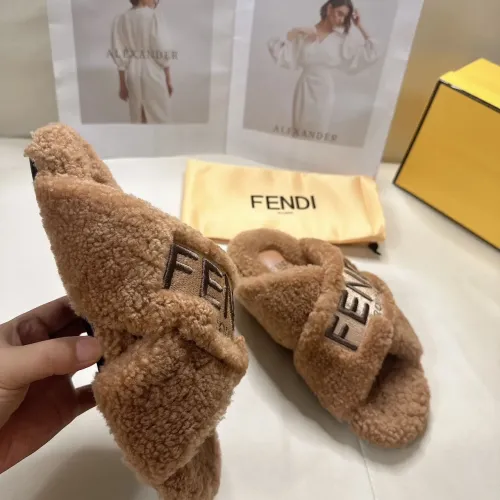 Replica Fendi Slippers For Women #1453861 $85.00 USD for Wholesale