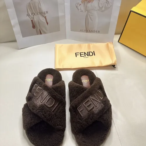 Replica Fendi Slippers For Women #1453862 $85.00 USD for Wholesale