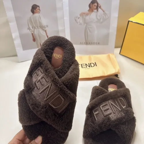 Replica Fendi Slippers For Women #1453862 $85.00 USD for Wholesale