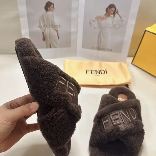 Replica Fendi Slippers For Women #1453862 $85.00 USD for Wholesale