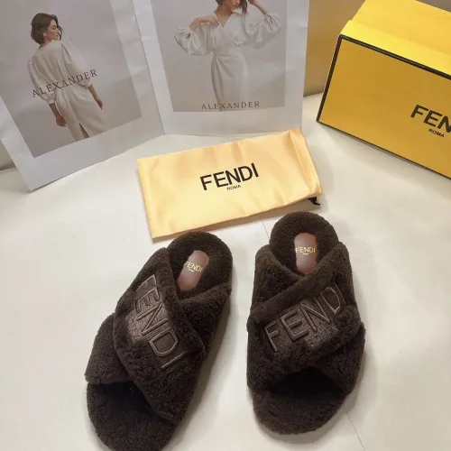 Replica Fendi Slippers For Women #1453862 $85.00 USD for Wholesale