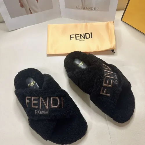Replica Fendi Slippers For Women #1453863 $85.00 USD for Wholesale