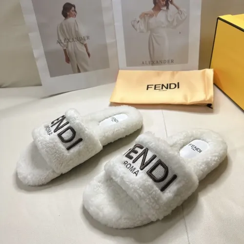Replica Fendi Slippers For Women #1453864 $80.00 USD for Wholesale