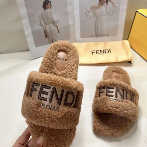 Replica Fendi Slippers For Women #1453865 $80.00 USD for Wholesale