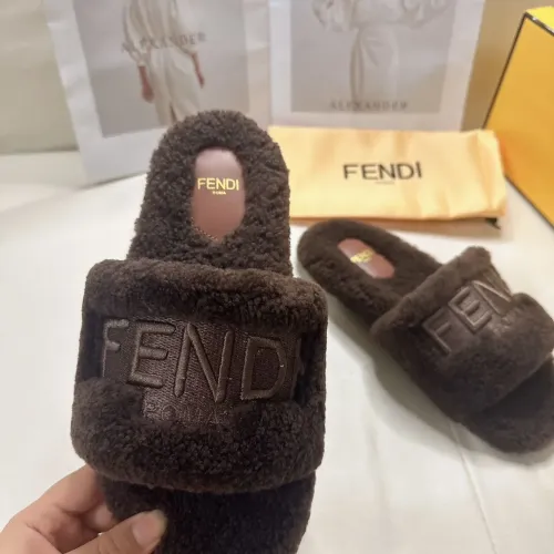 Replica Fendi Slippers For Women #1453866 $80.00 USD for Wholesale