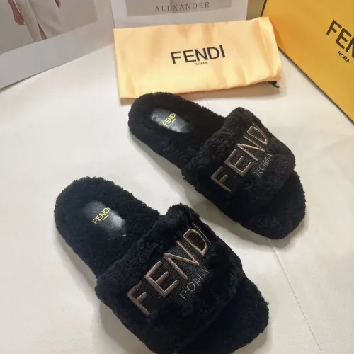 Replica Fendi Slippers For Women #1453868 $80.00 USD for Wholesale