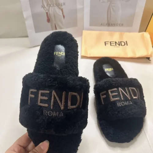 Replica Fendi Slippers For Women #1453868 $80.00 USD for Wholesale