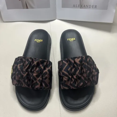 Replica Fendi Slippers For Women #1453869 $76.00 USD for Wholesale
