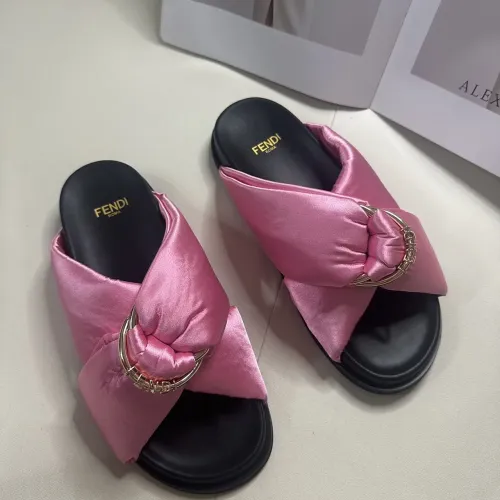 Replica Fendi Slippers For Women #1453871 $76.00 USD for Wholesale