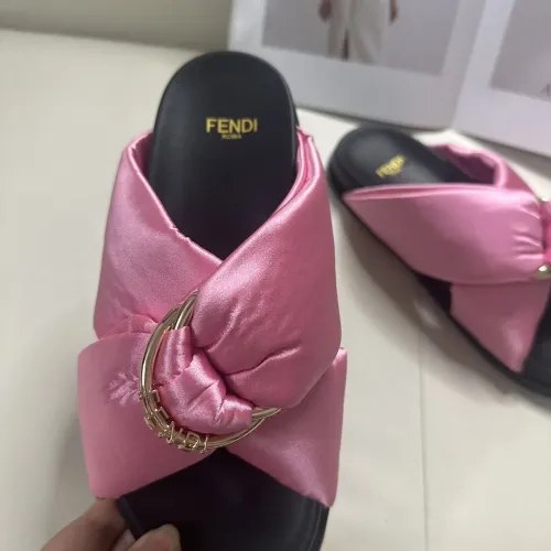 Replica Fendi Slippers For Women #1453871 $76.00 USD for Wholesale