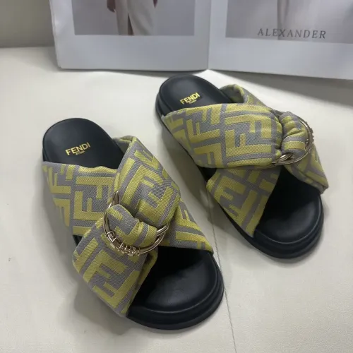 Replica Fendi Slippers For Men #1453873 $76.00 USD for Wholesale