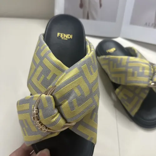 Replica Fendi Slippers For Men #1453873 $76.00 USD for Wholesale