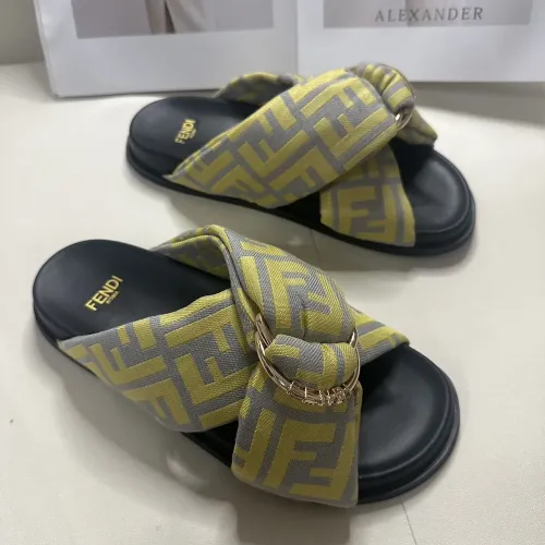Replica Fendi Slippers For Men #1453873 $76.00 USD for Wholesale
