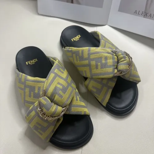 Replica Fendi Slippers For Men #1453873 $76.00 USD for Wholesale