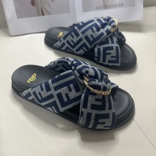 Replica Fendi Slippers For Men #1453875 $76.00 USD for Wholesale
