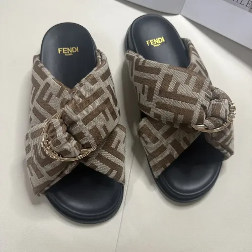 Replica Fendi Slippers For Women #1453876 $76.00 USD for Wholesale