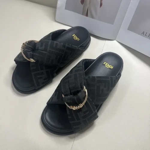 Replica Fendi Slippers For Men #1453881 $76.00 USD for Wholesale