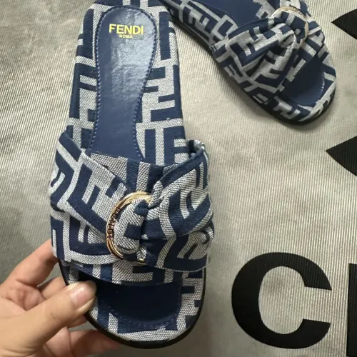 Replica Fendi Slippers For Women #1453890 $80.00 USD for Wholesale