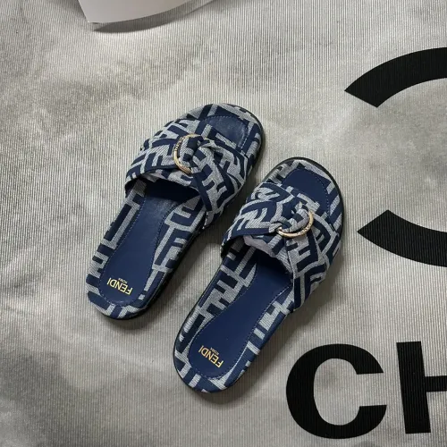 Replica Fendi Slippers For Women #1453890 $80.00 USD for Wholesale