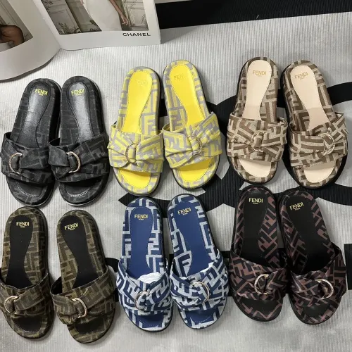 Replica Fendi Slippers For Women #1453890 $80.00 USD for Wholesale