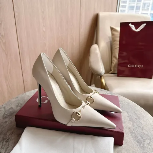 Cheap Gucci High-Heeled Shoes For Women #1454404, $$105.00 USD On Gucci High-Heeled Shoes