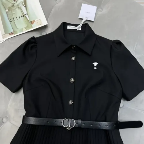 Replica Christian Dior Dresses Short Sleeved For Women #1454416 $80.00 USD for Wholesale