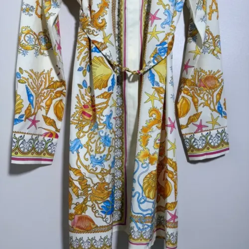 Replica Versace Dresses Long Sleeved For Women #1454422 $92.00 USD for Wholesale