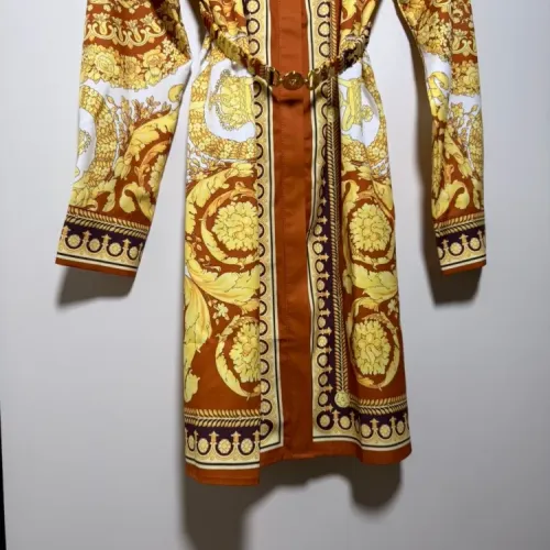 Replica Versace Dresses Long Sleeved For Women #1454424 $92.00 USD for Wholesale