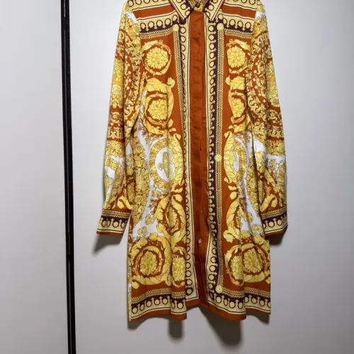 Replica Versace Dresses Long Sleeved For Women #1454424 $92.00 USD for Wholesale