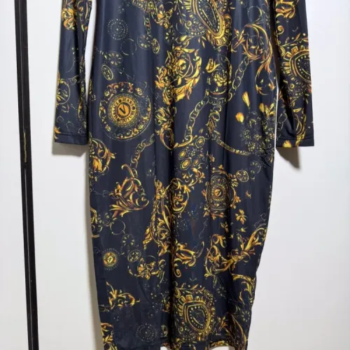 Replica Versace Dresses Long Sleeved For Women #1454429 $92.00 USD for Wholesale