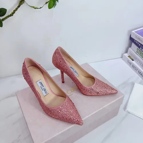 Cheap Jimmy Choo High-Heeled Shoes For Women #1454447, $$118.00 USD On Jimmy Choo High-Heeled Shoes