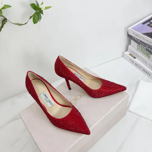 Cheap Jimmy Choo High-Heeled Shoes For Women #1454448, $$118.00 USD On Jimmy Choo High-Heeled Shoes