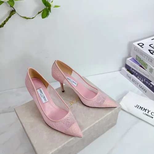 Cheap Jimmy Choo High-Heeled Shoes For Women #1454453, $$108.00 USD On Jimmy Choo High-Heeled Shoes