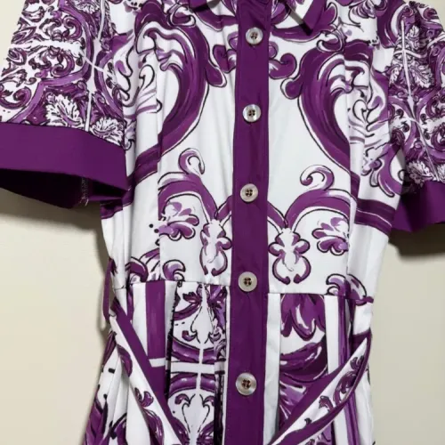 Replica Dolce & Gabbana Dresses Short Sleeved For Women #1454470 $105.00 USD for Wholesale