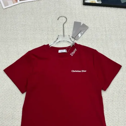Replica Christian Dior T-Shirts Short Sleeved For Women #1454521 $52.00 USD for Wholesale