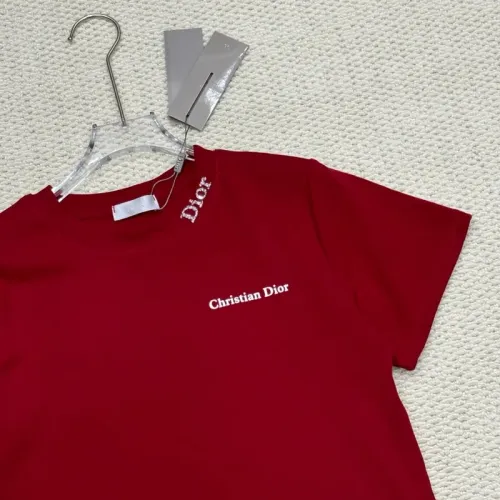 Replica Christian Dior T-Shirts Short Sleeved For Women #1454521 $52.00 USD for Wholesale