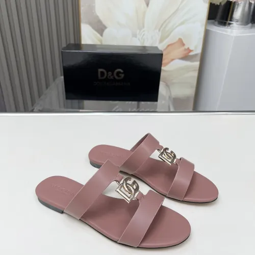 Replica Dolce & Gabbana D&G Slippers For Women #1454526 $85.00 USD for Wholesale