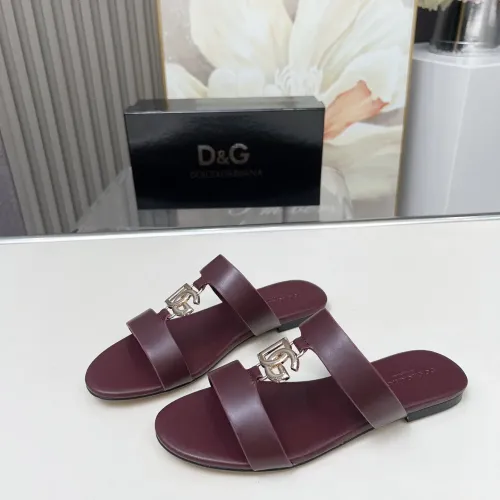 Cheap Dolce &amp; Gabbana D&amp;G Slippers For Women #1454530, $$85.00 USD On Dolce &amp; Gabbana D&amp;G Slippers