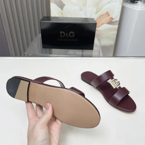 Replica Dolce & Gabbana D&G Slippers For Women #1454530 $85.00 USD for Wholesale