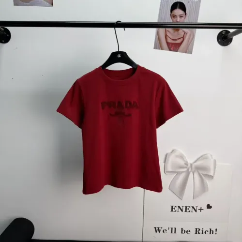 Cheap Prada T-Shirts Short Sleeved For Women #1454537, $$52.00 USD On Prada T-Shirts