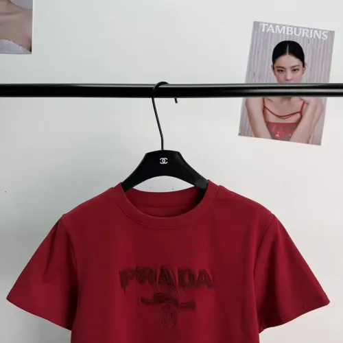 Replica Prada T-Shirts Short Sleeved For Women #1454537 $52.00 USD for Wholesale