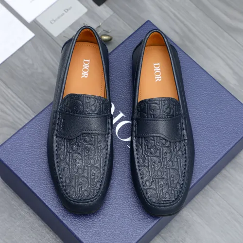 Replica Christian Dior Leather Shoes For Men #1454612 $100.00 USD for Wholesale